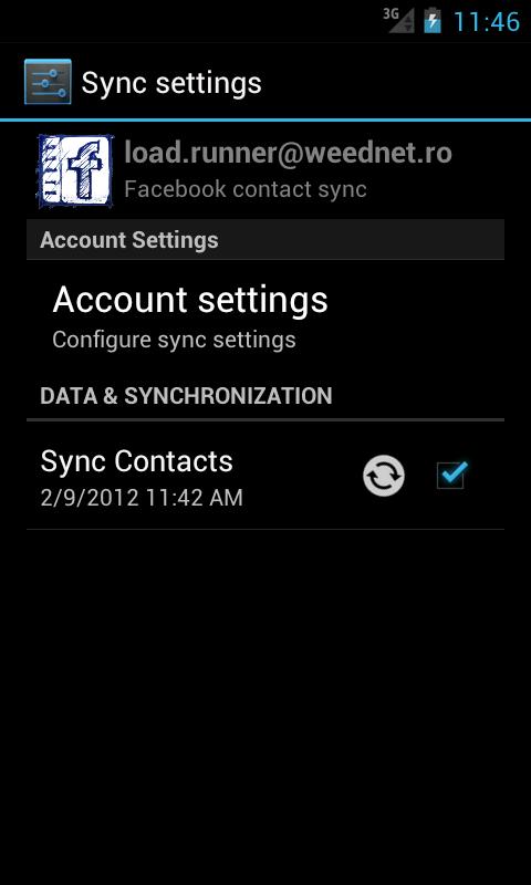 UberSync Facebook Contact Sync Screenshot 3