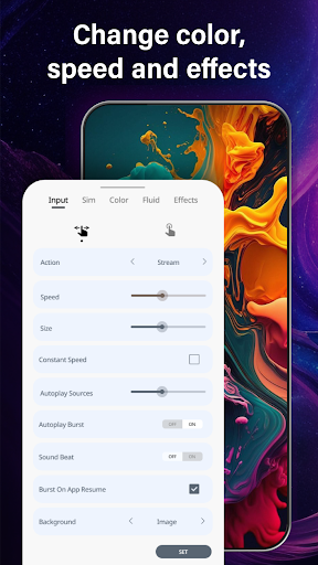 Magic Fluid Live Wallpaper Screenshot 1