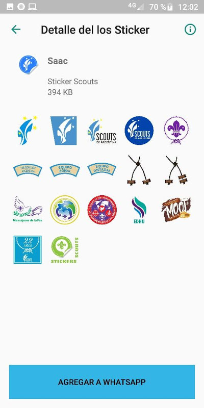 Stickers Scouts - WhatsApp - WAStickerApps Screenshot 1