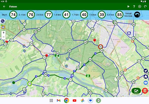 Fietsknoop de gratis fiets app Screenshot 4