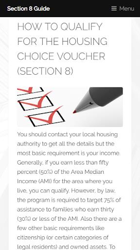 Section 8 Guide Screenshot 4