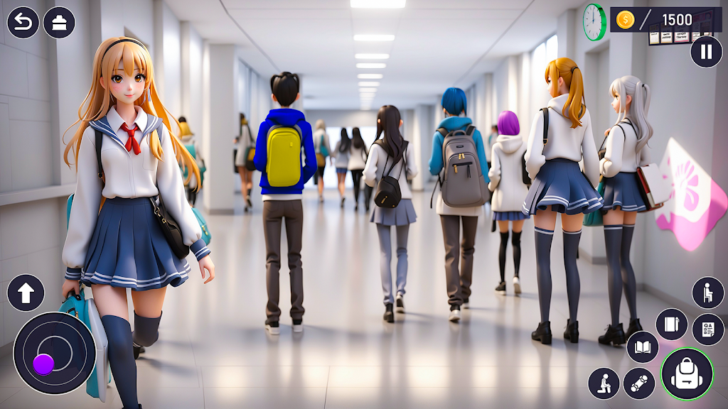 High School Love Anime Games Screenshot 2