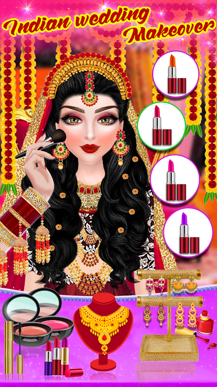 Desi Indian Bride Dressup game Screenshot 1 