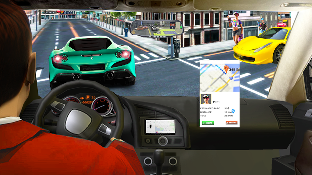 Taxi Games Driving Car Game 3D Screenshot 1