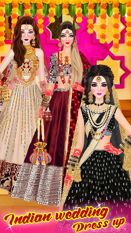 Desi Indian Bride Dressup game Screenshot 3 