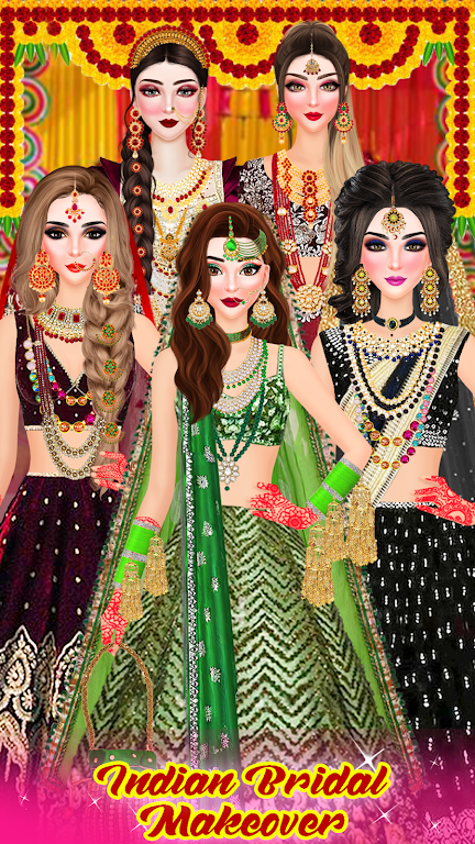 Desi Indian Bride Dressup game Screenshot 2 