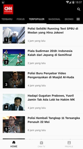 CNN Indonesia Screenshot 1 