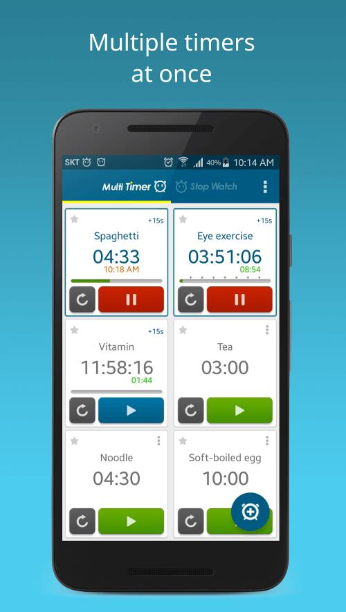 Multi Timer StopWatch Screenshot 1