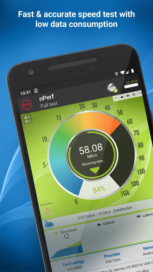 nPerf Speed Test Screenshot 1