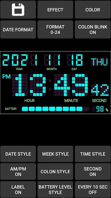 Simple Clock DIGITALCLOCK SHG3 Screenshot 4