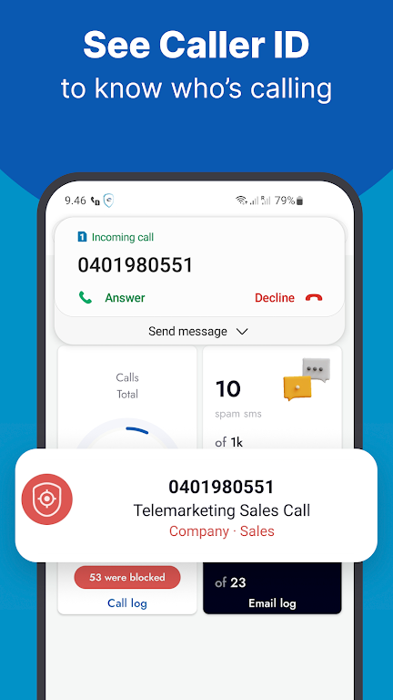 Shield: Caller ID & Spam Block Screenshot 1