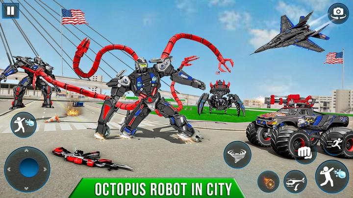 Octopus Robot Car - Robot Game Screenshot 4 