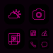 Wow Pink Neon Theme, Icon Pack APK