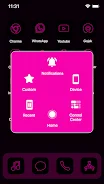 Wow Pink Neon Theme, Icon Pack Screenshot 6