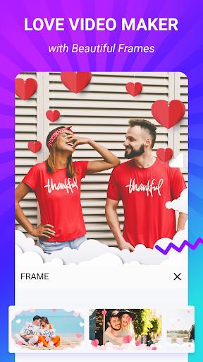Video maker - Create love video from photos Screenshot 1