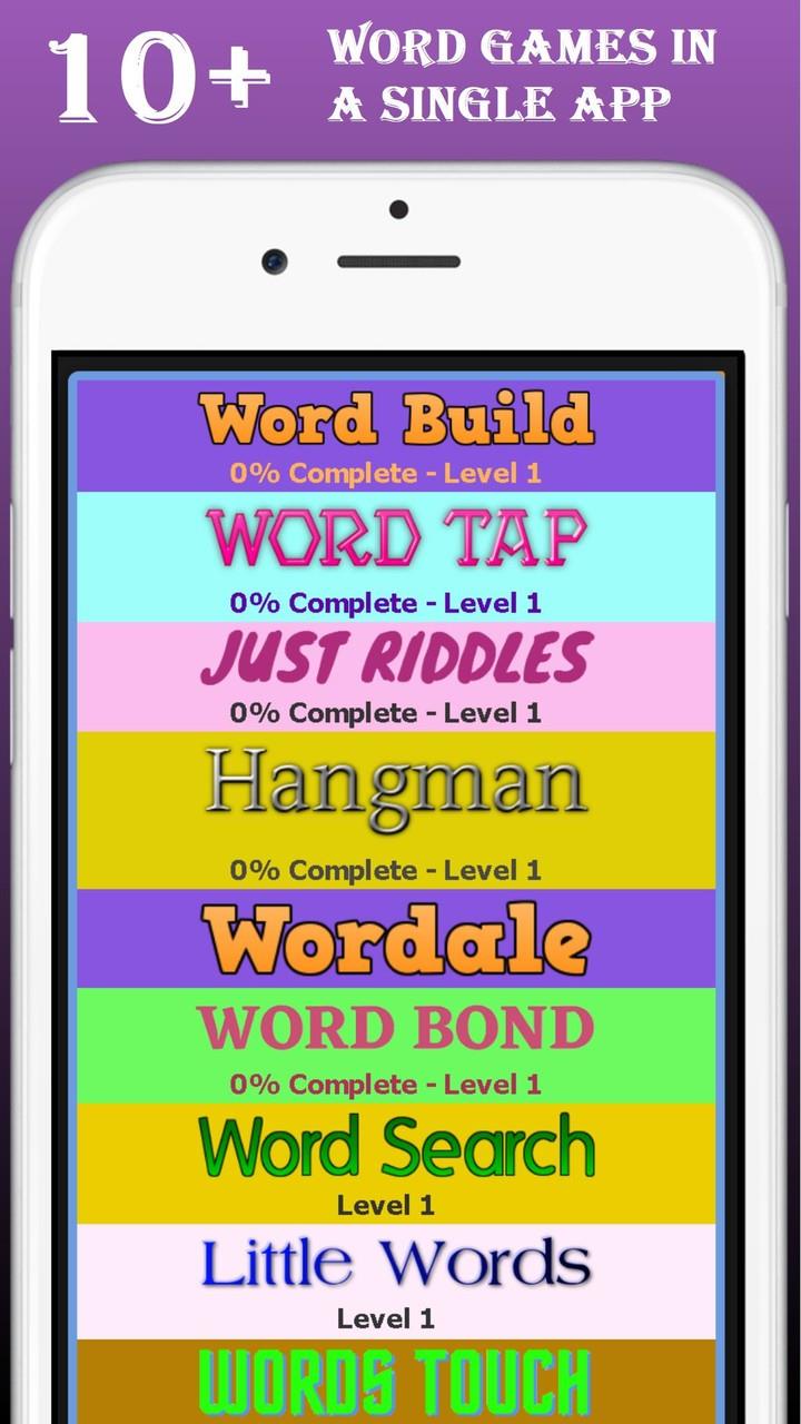 Word collection - Word games Screenshot 1