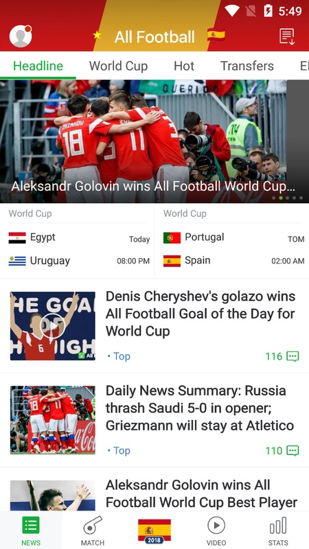 All Football - News & Scores Screenshot 1 