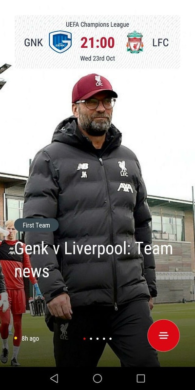 The Official Liverpool FC App Screenshot 2 