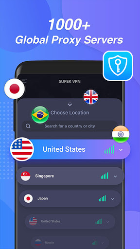 Super Vpn:Fast & Secure VPN Screenshot 2