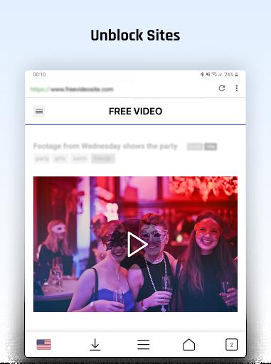 Free VPN Proxy Video Download Browser for Android. Screenshot 3