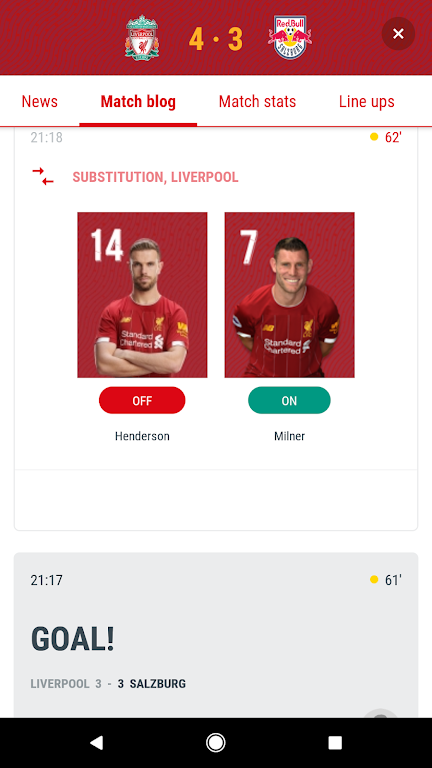 The Official Liverpool FC App Screenshot 3 