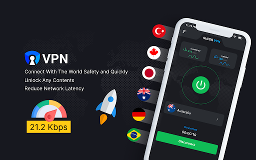 Super Fast VPN: 3X-VPN Proxy Screenshot 1 