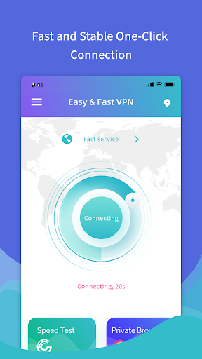 Easy & Fast VPN & Safe Connect Screenshot 1