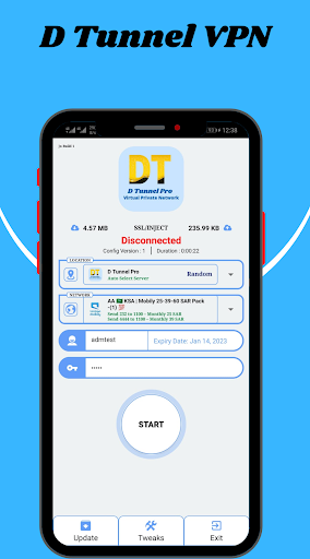 D Tunnel VPN Screenshot 1 