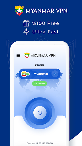 VPN Myanmar - Get Myanmar IP Screenshot 1 