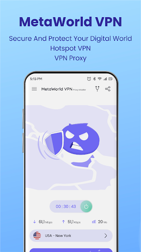 MetaWorld : Hotspot VPN Proxy Screenshot 1