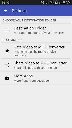 Video to MP3 Converter - MP3 Tagger Screenshot 2 