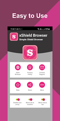 xShield Browser VPN Proxy Screenshot 1 