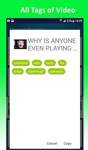Channel Manager For Youtube Screenshot 2 