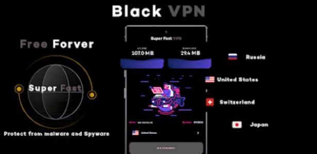 Black VPN - Fast VPN - Proxy Screenshot 2 