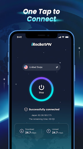 iRocketVPN - Fast, Safe VPN Screenshot 1