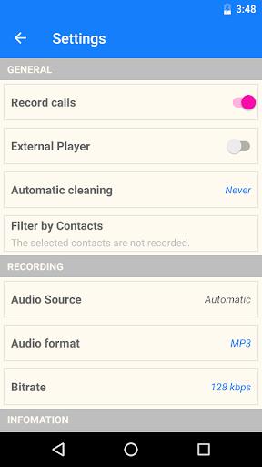 MP3 Call Recorder Screenshot 1 