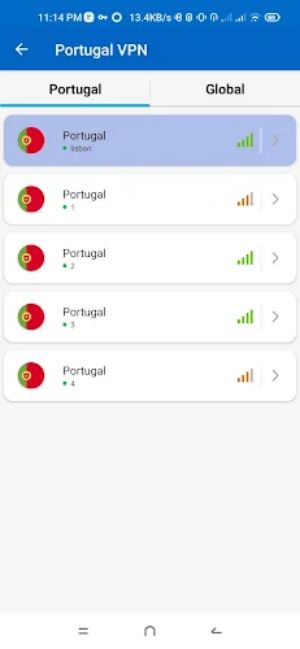 Portugal VPN - Fast & Secure Screenshot 3