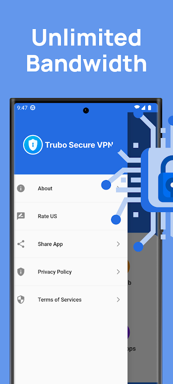 Turbo Secure VPN: Fast Proxy Screenshot 2 