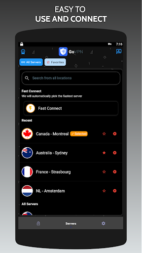 GoVPN - Fast & Secure VPN Screenshot 2