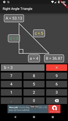 Right Angle Triangle Solver Screenshot 2 