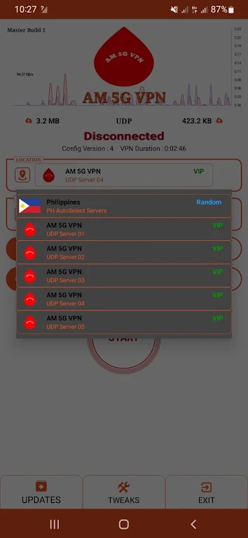 AM 5G VPN Screenshot 1 