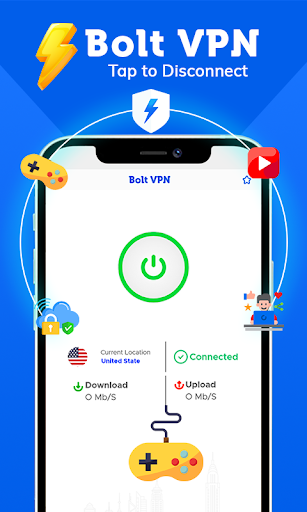 Bolt VPN - Fast & Secure VPN Screenshot 1 