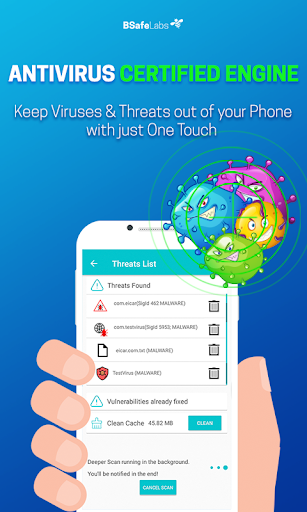 Antivirus Cleaner BSafe VPN Screenshot 2 