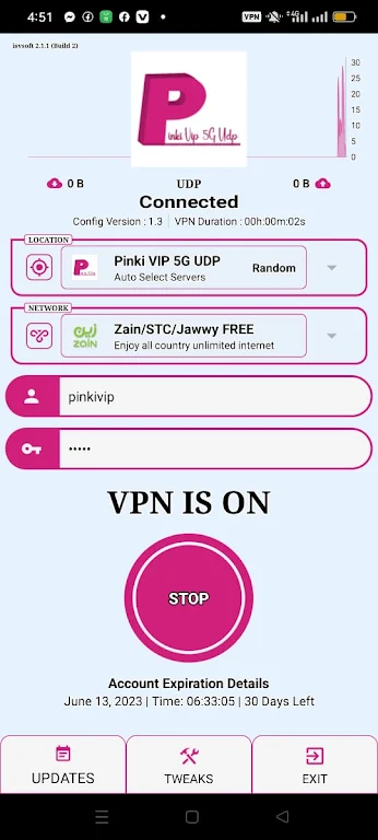 PINKI VIP 5G UDP VPN Screenshot 3