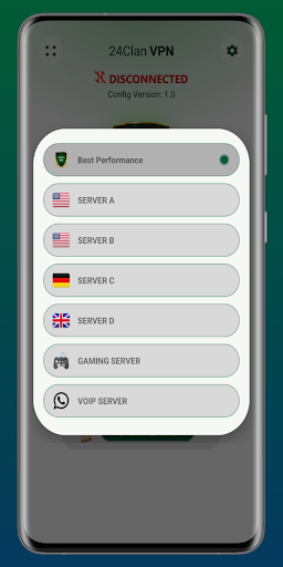 24clan VPN Lite SSH Gaming VPN Screenshot 4 