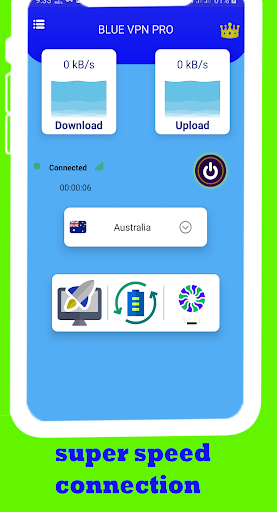 Blue VPN Pro - Turbo Speedy Screenshot 2