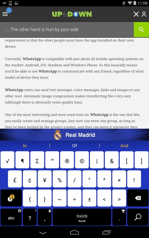 Real Madrid Official Keyboard Screenshot 3