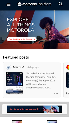 Motorola Insiders Screenshot 2