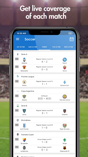 Live score hunter-football live&sports live Screenshot 3 