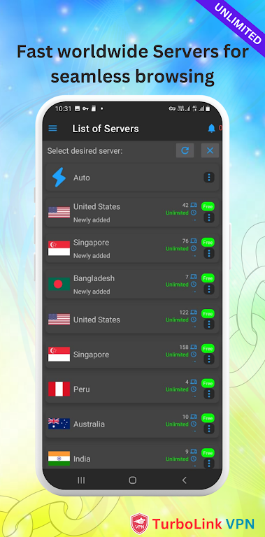 TurboLink VPN - Fast VPN Proxy Screenshot 2 